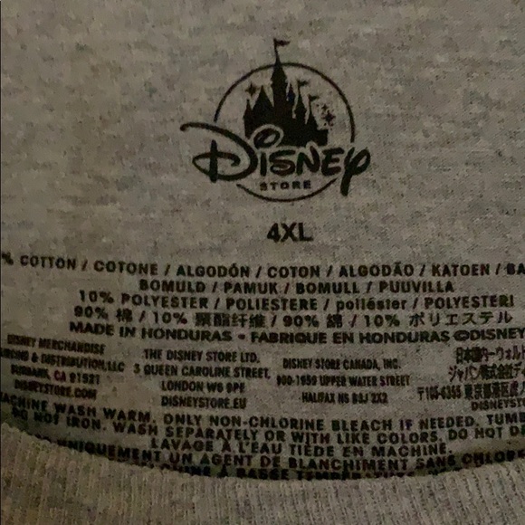 Disney Minnie Mouse S-Sleeve T Shirt 4XL Gray - Picture 3 of 7